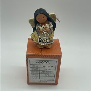 Enesco Friends of the Feather Angel with Birds Dreamcatcher Figurine